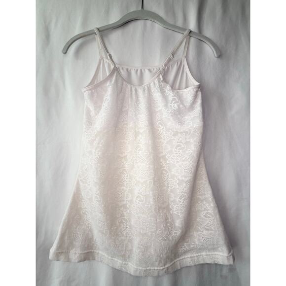 Flexees by Maidenform Coquette balletcore White Lace Shaping Cami - size large - Picture 6 of 6